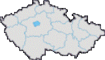 Karte des Kreises Prag in Tschechien